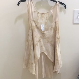Free people cream colored tank